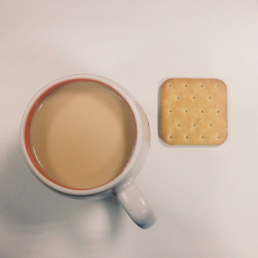 Evgeniya Muraveva minimalist photo of tea and biscuit